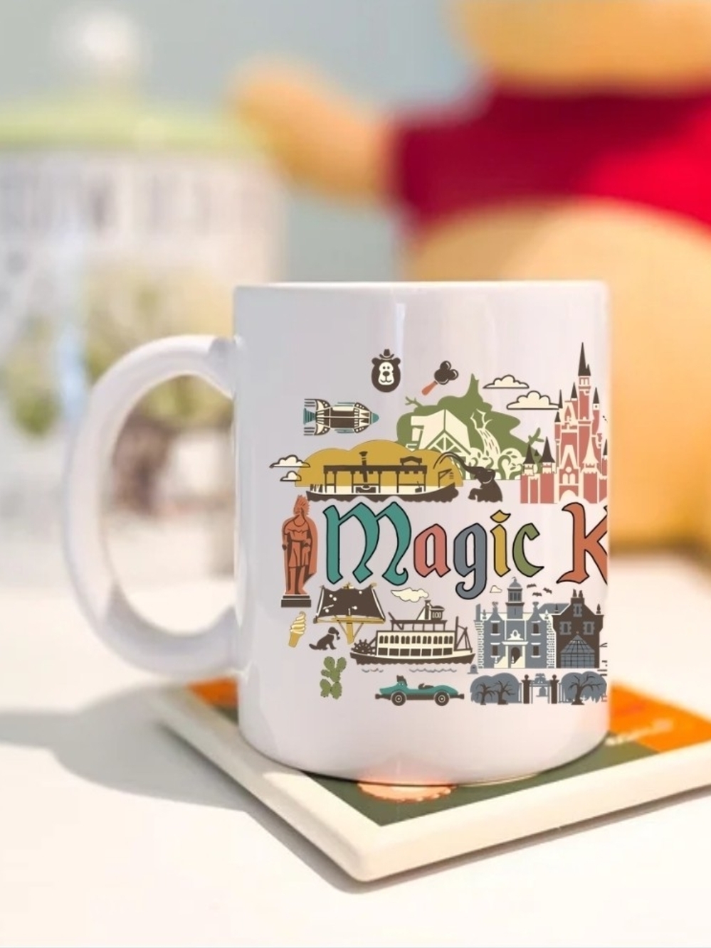Disneh Magic Kingdom White Ceramic Mug